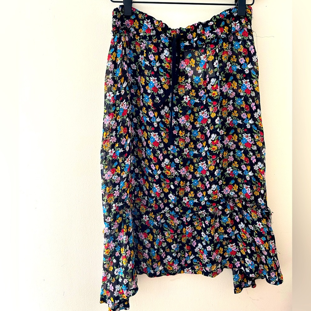 Tricot Comme des Garçons Sheer Floral Skirt